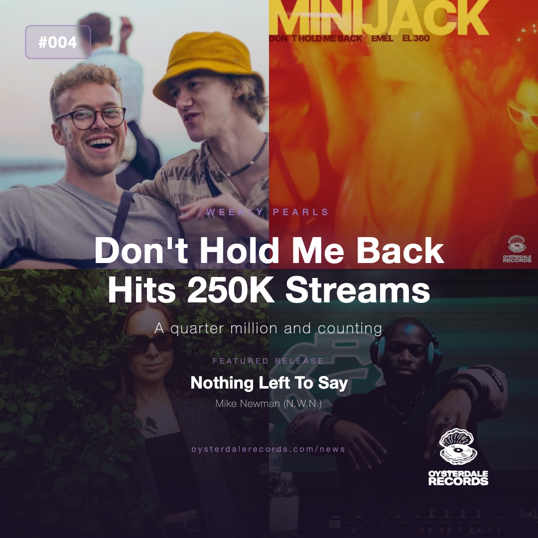 Don't Hold Me Back reaches 250,000 streams